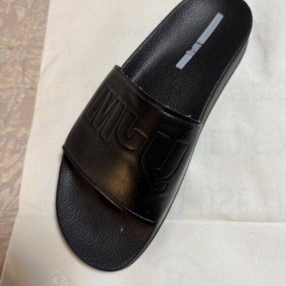 NEW MCQ By Alexander McQueen Logo Slide Sandal US 9 EU 41 Black UNISEX - Picture 8 of 8